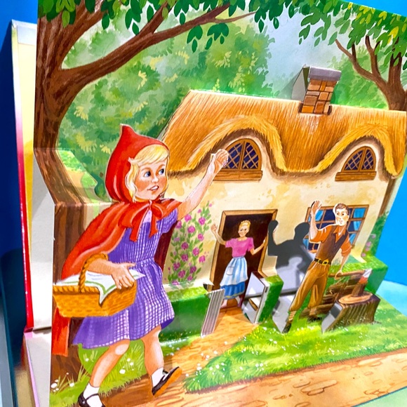 LITTLE RED RIDIND HOOD VTG 1999 PoP-UP HARDCOVER BOOK BY GRANDREAMS LIMITED - Picture 10 of 15